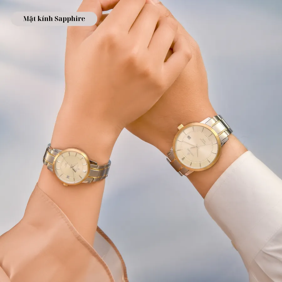 Ảnh Đồng hồ Sunflame Watch Twilight MJOS00-C mặt kính Sapphire chống xước, chống nước 5 ATM, dây thép đeo tay mẫu đôi nam nữ 1
