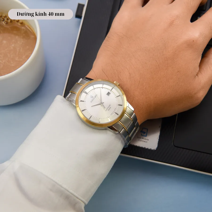 Ảnh Đồng hồ Sunflame Watch Twilight MJOS00-C mặt kính Sapphire chống xước, chống nước 5 ATM, dây thép đeo tay mẫu đôi nam nữ 2