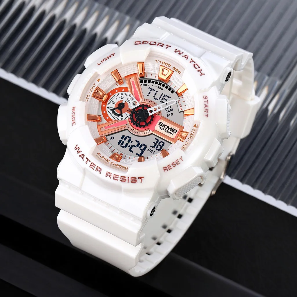 Ảnh Đồng Hồ Thể Thao SKMEI Chống Thấm Nước Đa Chức Năng Với Đèn LED 50M Cho Nam Nữ 4