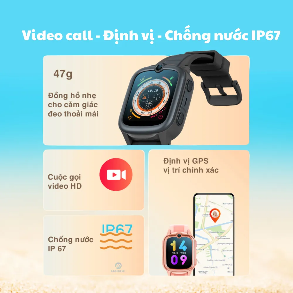 Ảnh Đồng hồ thông minh cho trẻ em Valdus VK 59 Kid 4G watch video call định vị chính hãng bảo hành 1 năm 2
