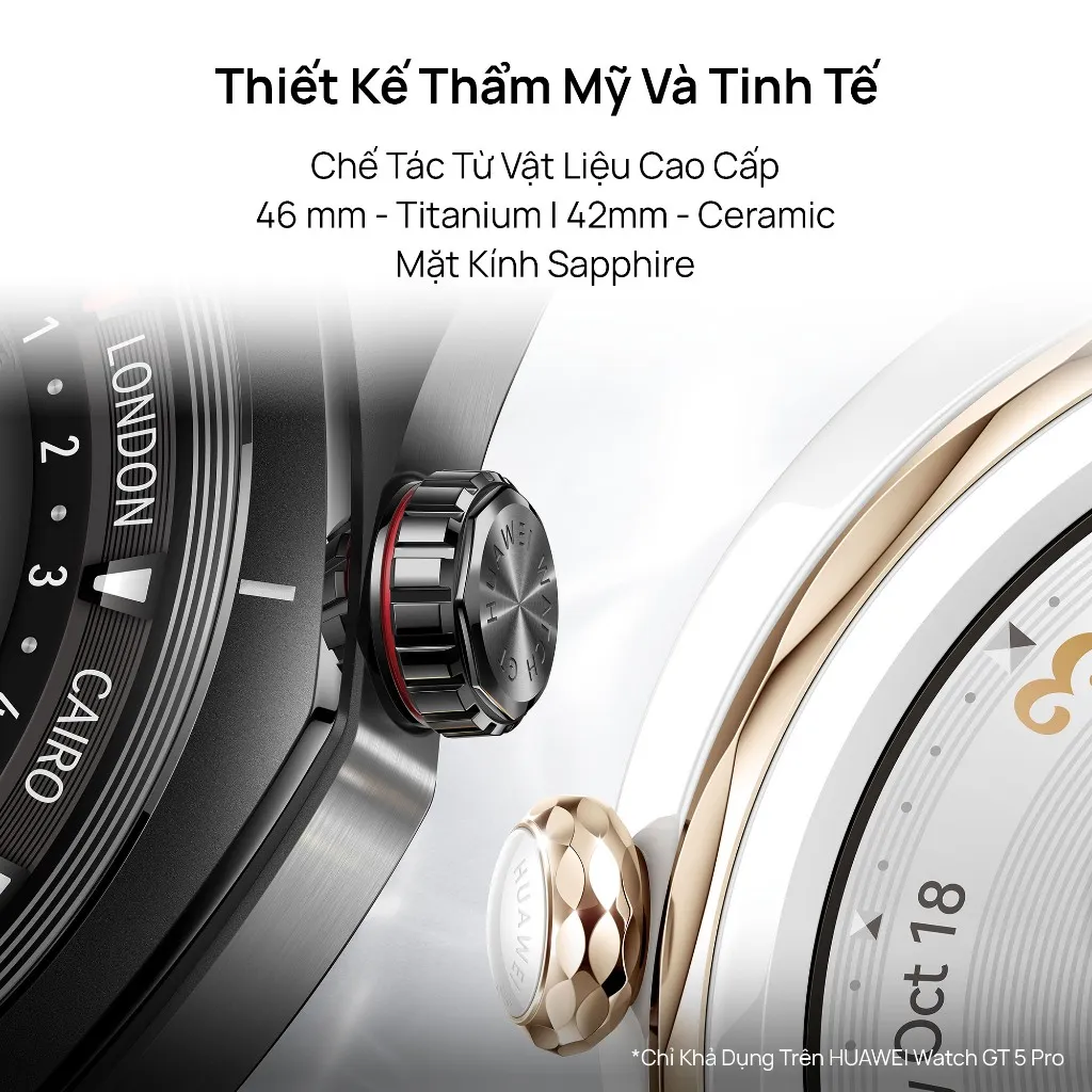 Ảnh Đồng Hồ Thông Minh HUAWEI WATCH GT5 Series Tính Năng Chạy Bộ Và Đạp Xe Mới | Thiết Kế Góc Cạnh | Thời Lượng 2 Tuần 4