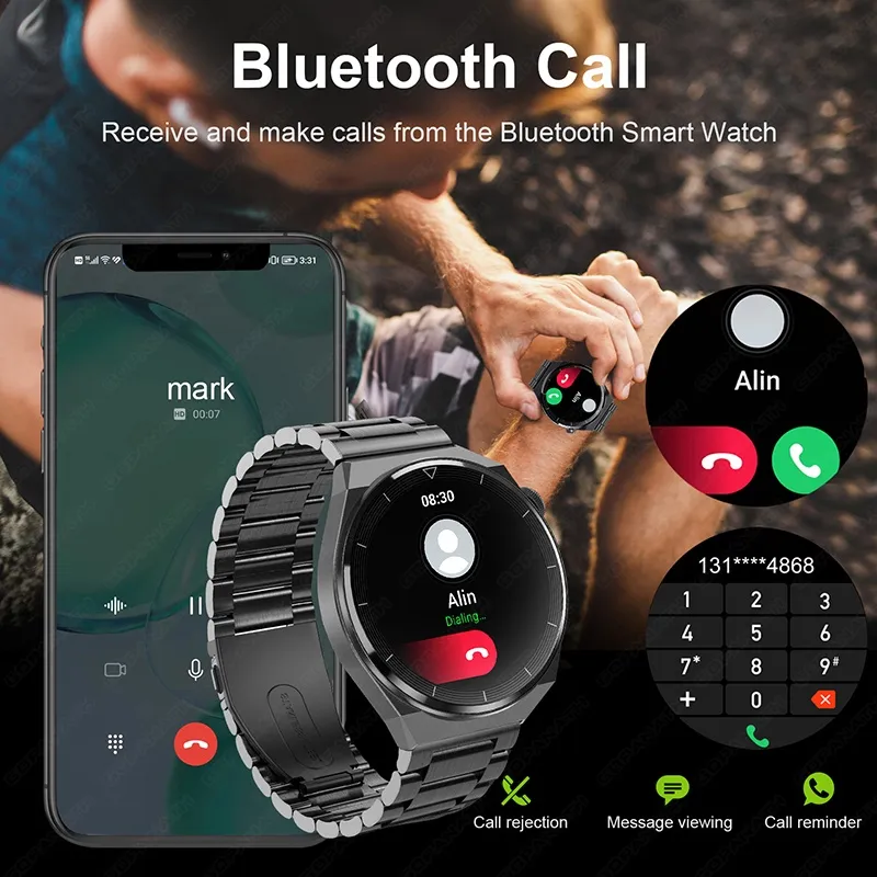Ảnh Đồng Hồ Thông Minh lige bluetooth Hỗ Trợ Nghe Gọi Âm Thanh 2