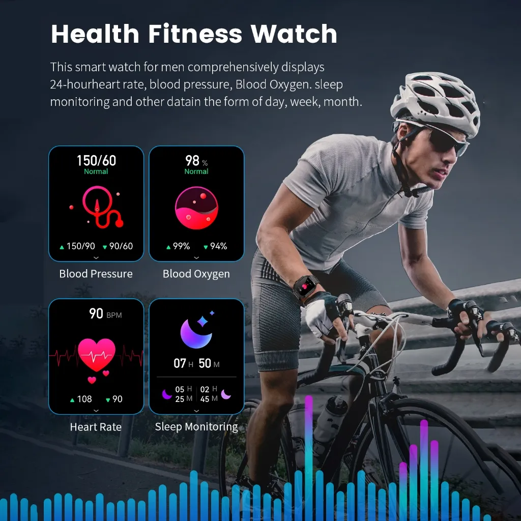 Ảnh Đồng hồ thông minh LIGE đa chức năng theo dõi sức khoẻ kết nối bluetooth thích hợp cho điện thoại iOS Android 4