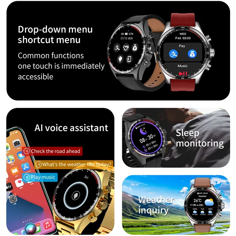 Ảnh Đồng Hồ Thông Minh lige Có La Bàn gps Kết Nối bluetooth Chống Thấm Nước Cho Nam 4