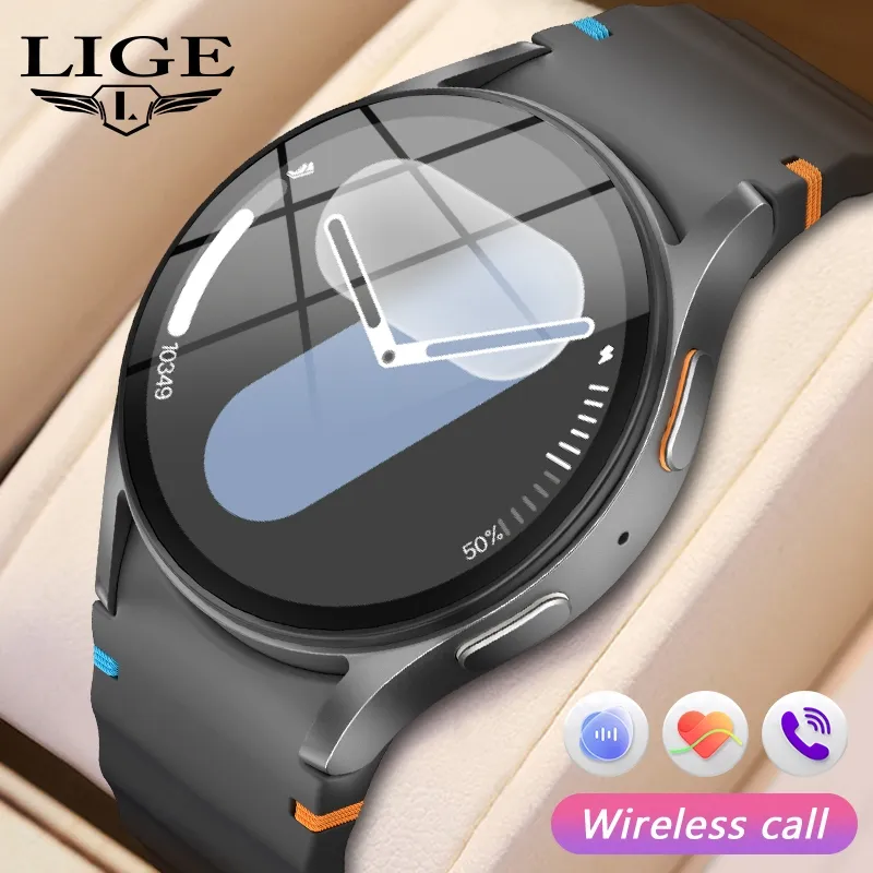 Ảnh Đồng hồ thông minh LIGE Nam Cuộc gọi Bluetooth 1,5 inch Theo dõi sức khỏe chống nước Nhiều chế độ thể thao 1