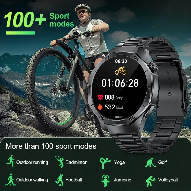 Ảnh Đồng hồ thông minh LIGE Nam chính hãng 1,53 Inch Thể thao chống nước Cuộc gọi Bluetooth Giám sát oxy trong máu 4