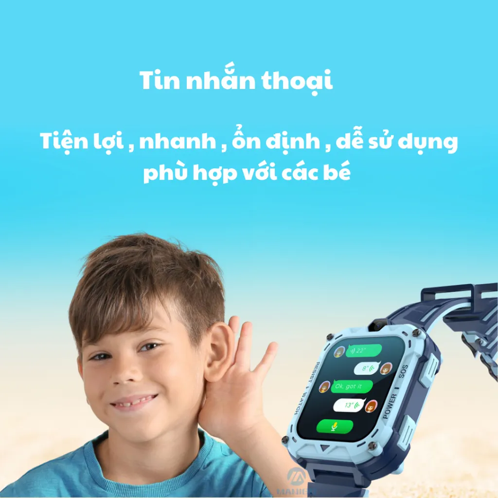 Ảnh Đồng hồ thông minh trẻ em Valdus MODEL VK Kidwatch sim4G  videocall định vị chính xác bảo hành 1 năm 4