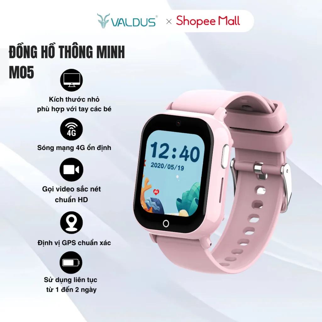 Ảnh Đồng hồ thông minh trẻ em MANIGO M05 lắp sim nghe gọi định vị call video 2 chiều cảnh báo bh 1 năm 1