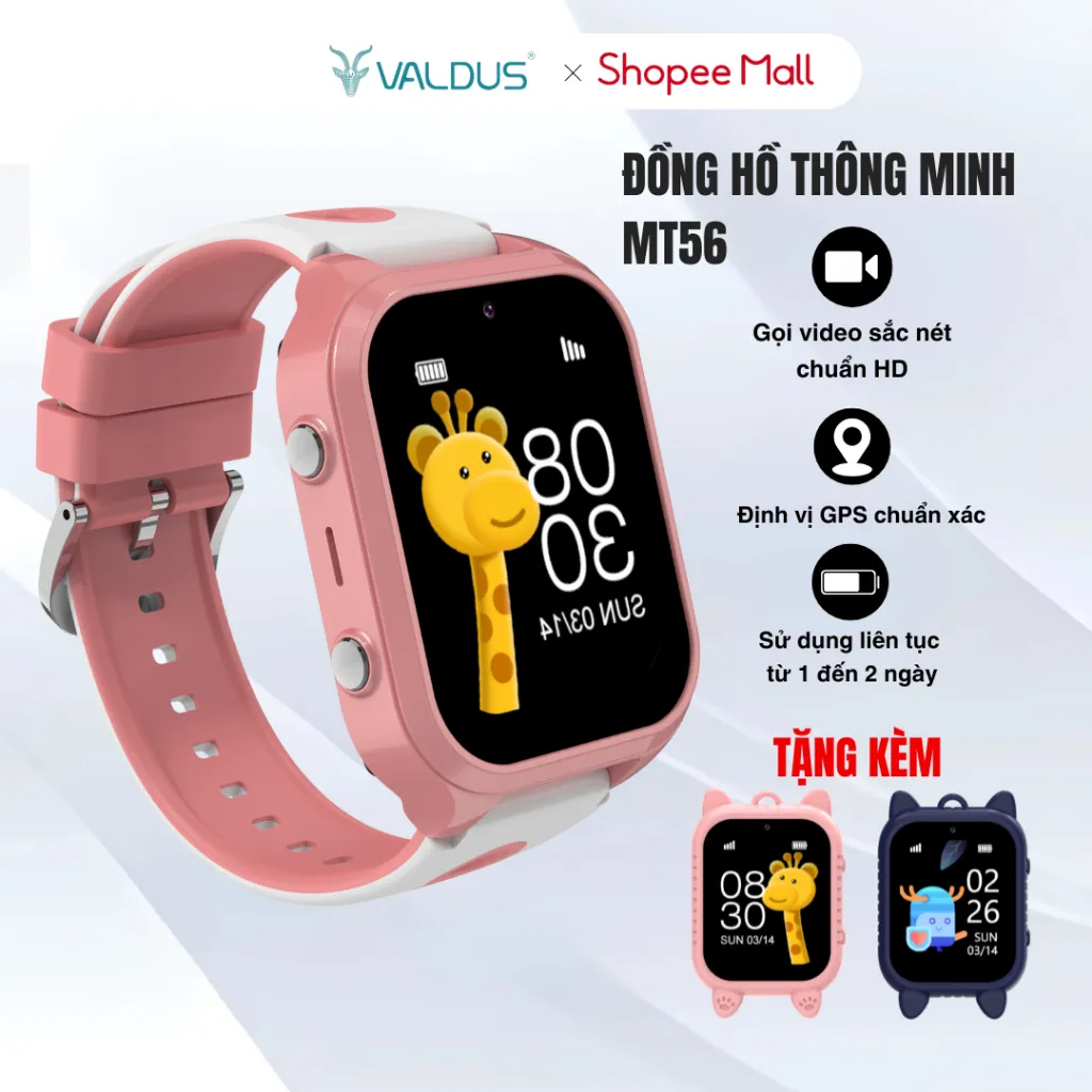 Ảnh Đồng hồ thông minh trẻ em VALDUS MT56 lắp sim nghe goi định vị callvideo cảnh báo só bảo hành 1 năm 1