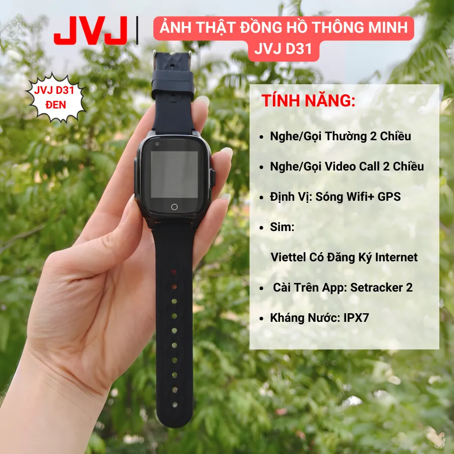 Ảnh Đồng hồ thông minh trẻ em JVJ D36 D31 Y66 Y63 - Có gọi video hình ảnh, Hỗ trợ tiếng Việt, Kháng nước IP67 - Bảo hành 12T 4