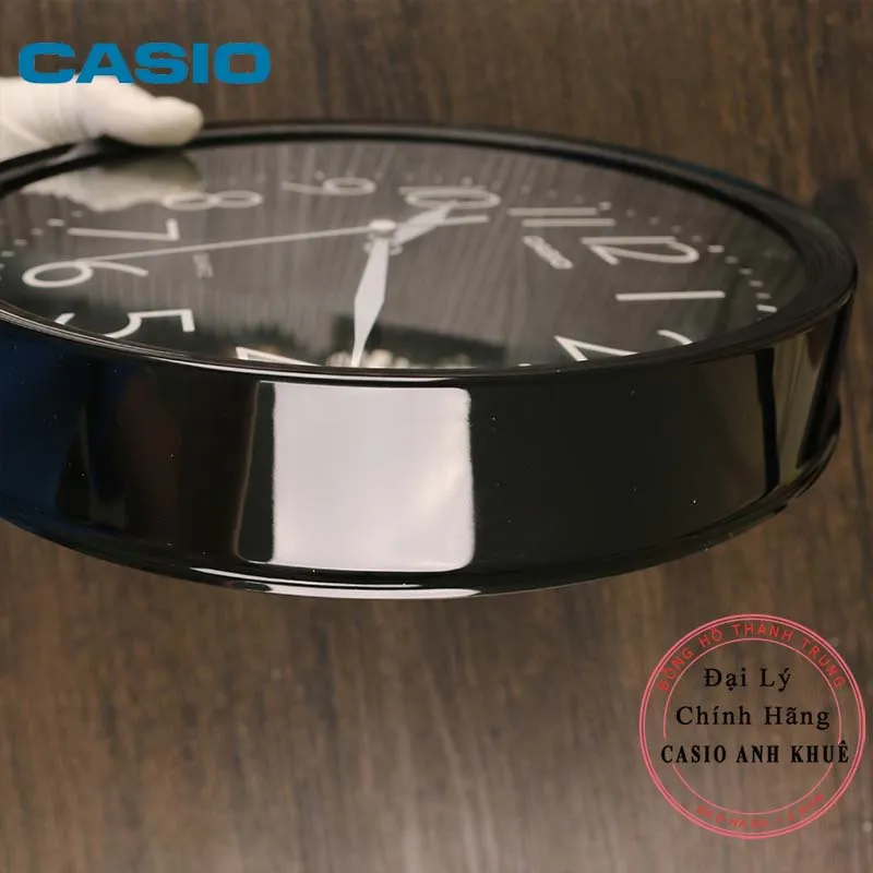 Ảnh Đồng hồ treo tường Casio IQ-05-1DF đen ( đường kính 25cm) 2