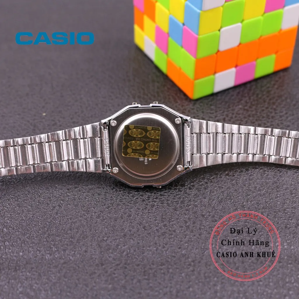 Ảnh Đồng hồ Unisex Casio Vintage A158WA-1DF dây kim loại 2