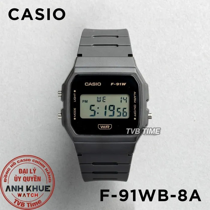 Ảnh Đồng hồ unisex dây nhựa Casio chính hãng F-91 (35mm) (tay nam nhỏ và nữ) 4