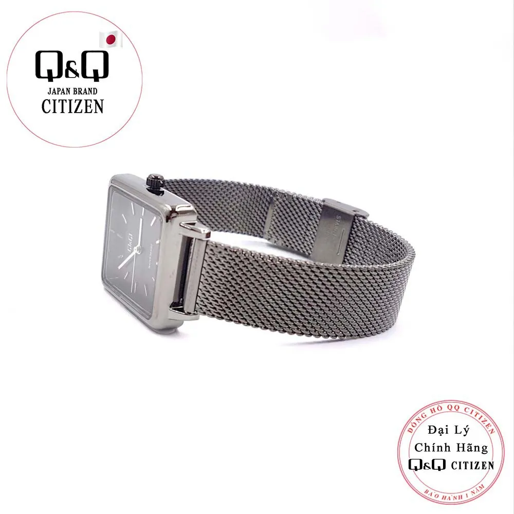 Ảnh Đồng hồ Unisex Q&Q Citizen QB51J412Y dây kim loại thương hiệu Nhật Bản 3