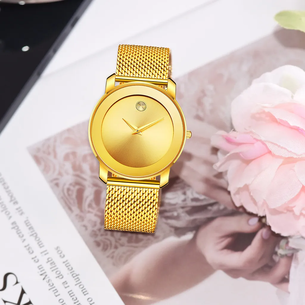 Ảnh Đồng Hồ Wwoor Top Dây Thép Không Gỉ Siêu Mỏng Kiểu Dáng Cổ Điển Đơn Giản Cho Nữ-8889L 3