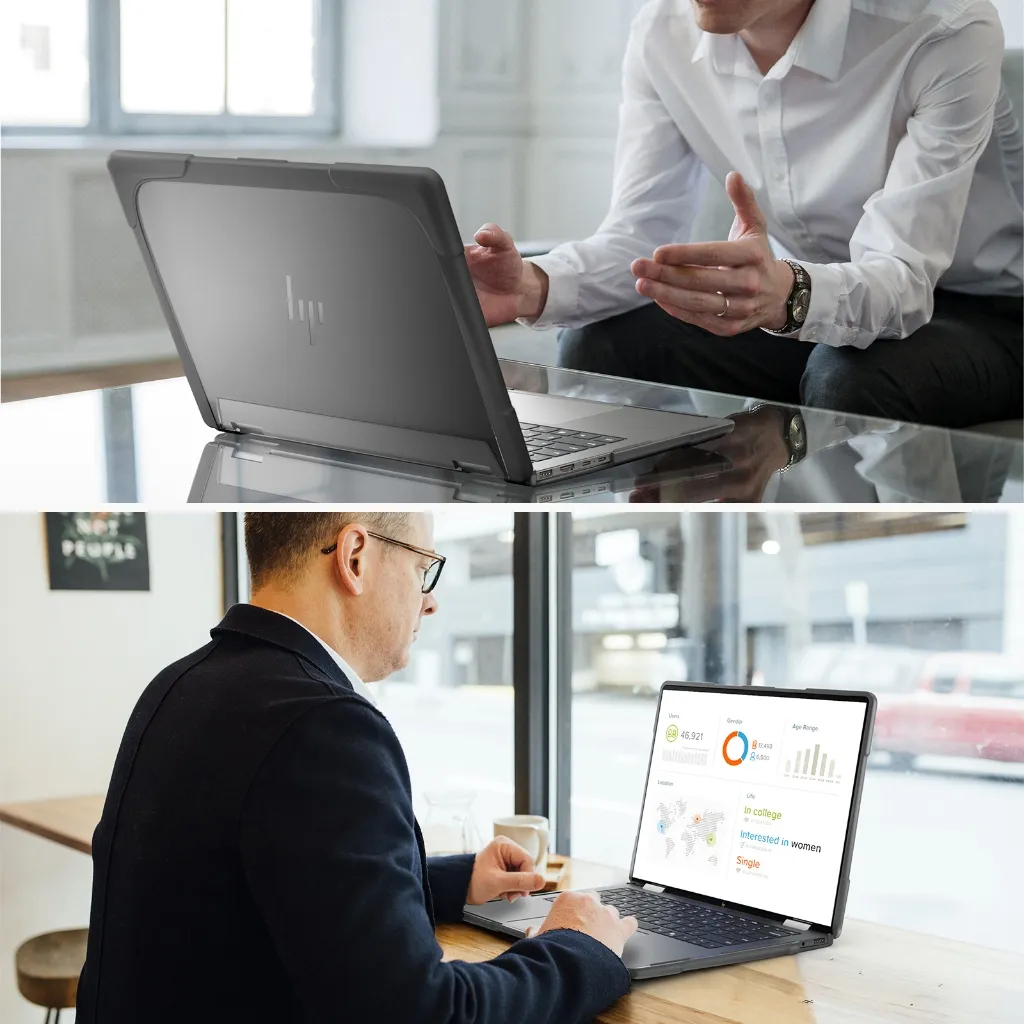 Ảnh Ốp Bảo Vệ Cho 14 "HP Envy X360 2 Trong 1 2K Màn Hình Cảm Ứng 2024 Phát Hành Vỏ Bền Chống Sốc Có Cạnh TPU Chống Trầy Xước Thời Trang Đứng 1