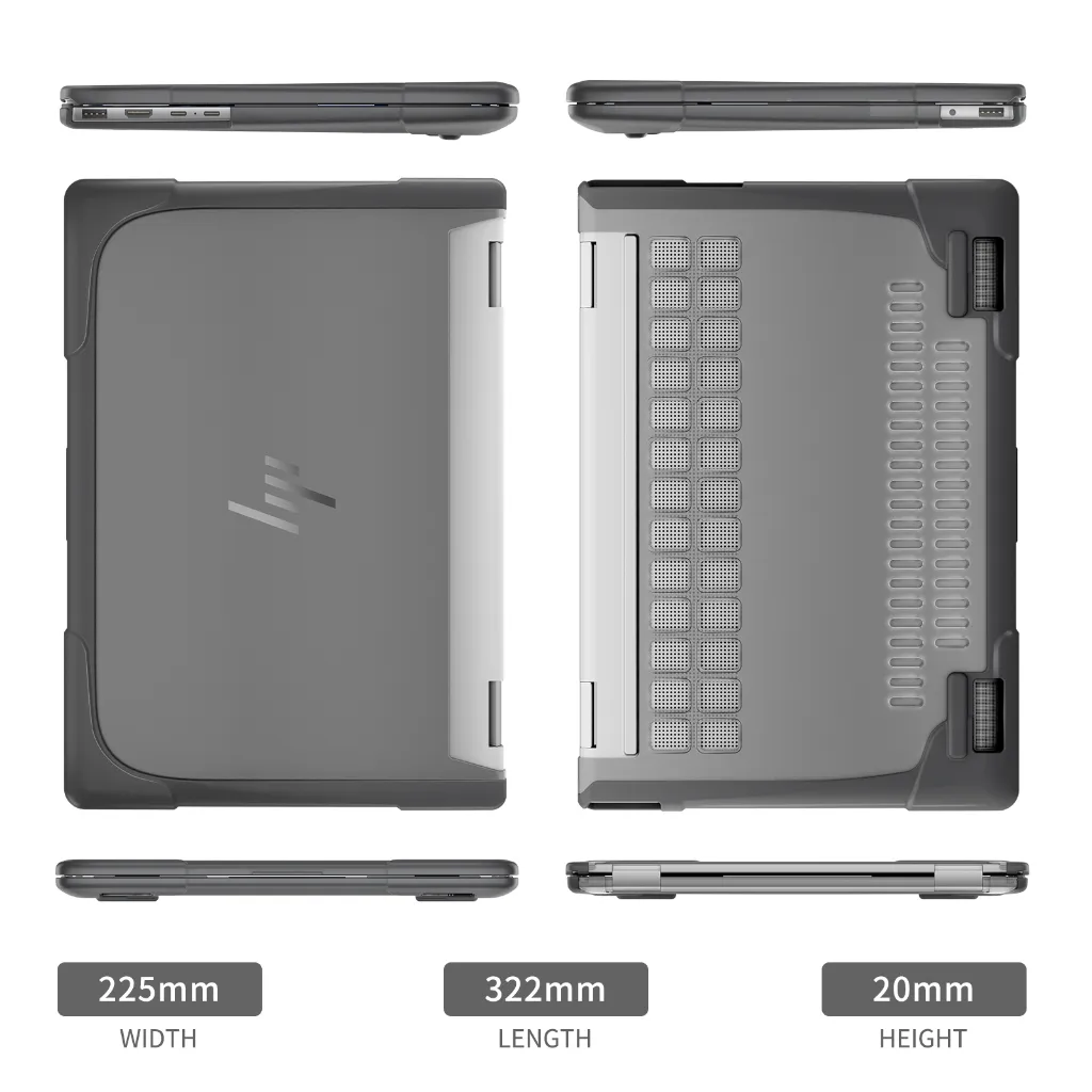 Ảnh Ốp Bảo Vệ Cho 14 "HP Envy X360 2 Trong 1 2K Màn Hình Cảm Ứng 2024 Phát Hành Vỏ Bền Chống Sốc Có Cạnh TPU Chống Trầy Xước Thời Trang Đứng 3