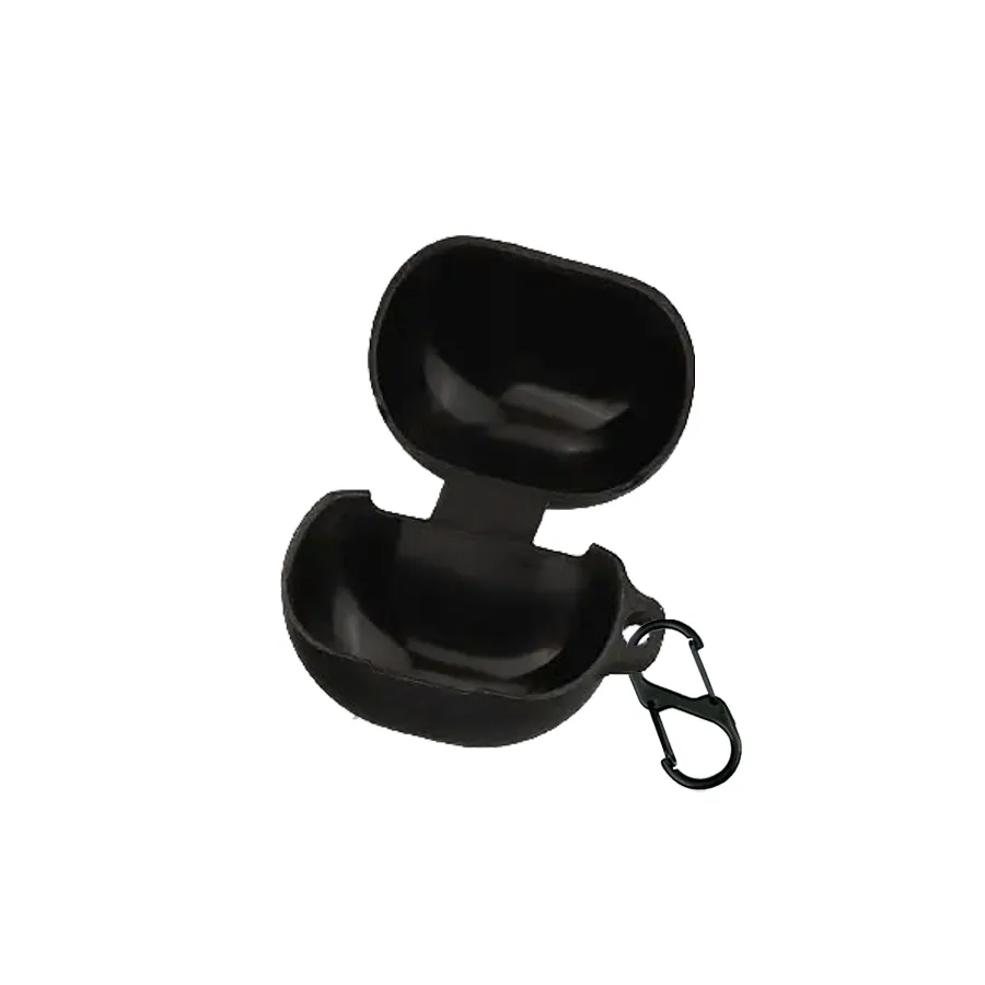 Ảnh Ốp Case SoundPEATS Clear / ClearPods Silicone Có Móc Khóa (Đen) 2