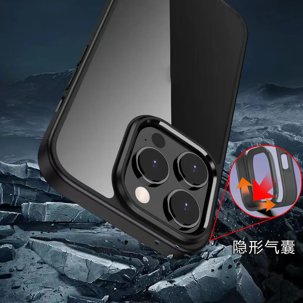 Ảnh Ốp Chính Hãng BIG - Likgus Lưng Trong Suốt Viền Màu Chống Sốc, Viền Camera Kim Loại Dành Cho IP 16 15 14 13 12 2