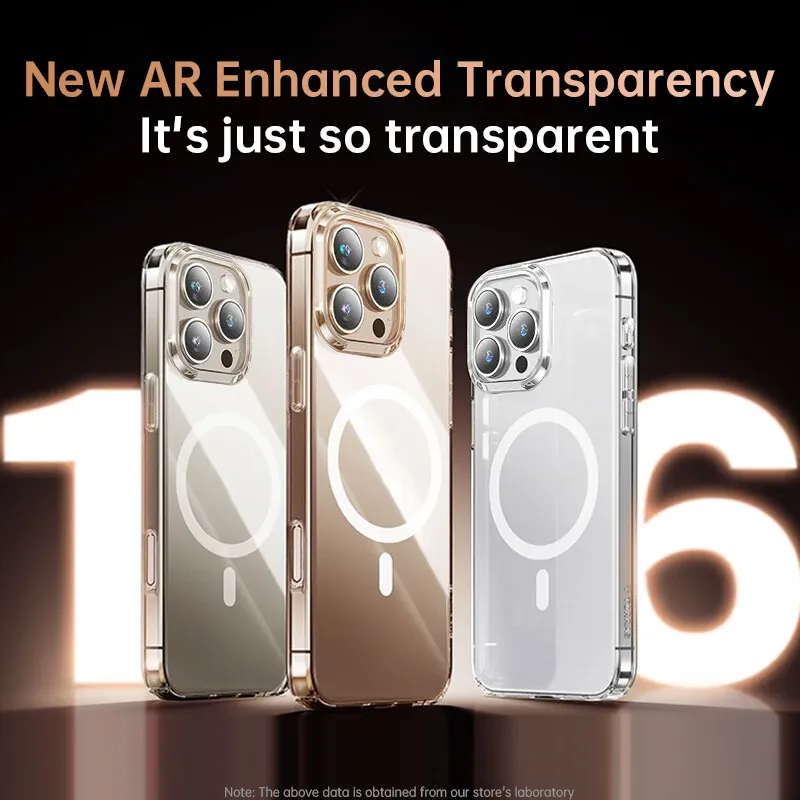 Ảnh Ốp Điện Thoại Awei Trong Suốt Từ Tính Chống Va Đập Cho iPhone 16 Pro Max / 15 / 14 / 13 / 12 / 11 Plus Hỗ Trợ Sạc Không Dây 2