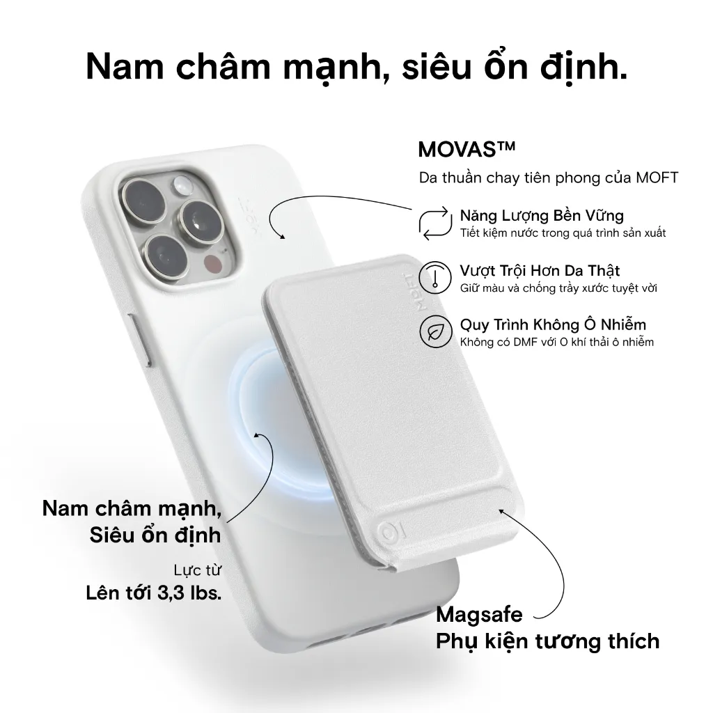 Ảnh Ốp điện thoại MOFT Snap MOVASTM Dành Cho iPhone 14 15 Series - Tương Thích Từ Tính 4