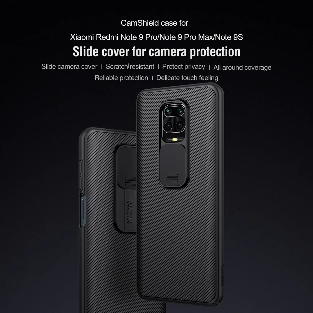 Ảnh Ốp Điện Thoại Nillkin CamShield Cho Xiaomi Redmi Note 9 Pro / 9 Pro Max / 9s Có Nắp Trượt Bảo Vệ Camera Bằng PC Cứng 2