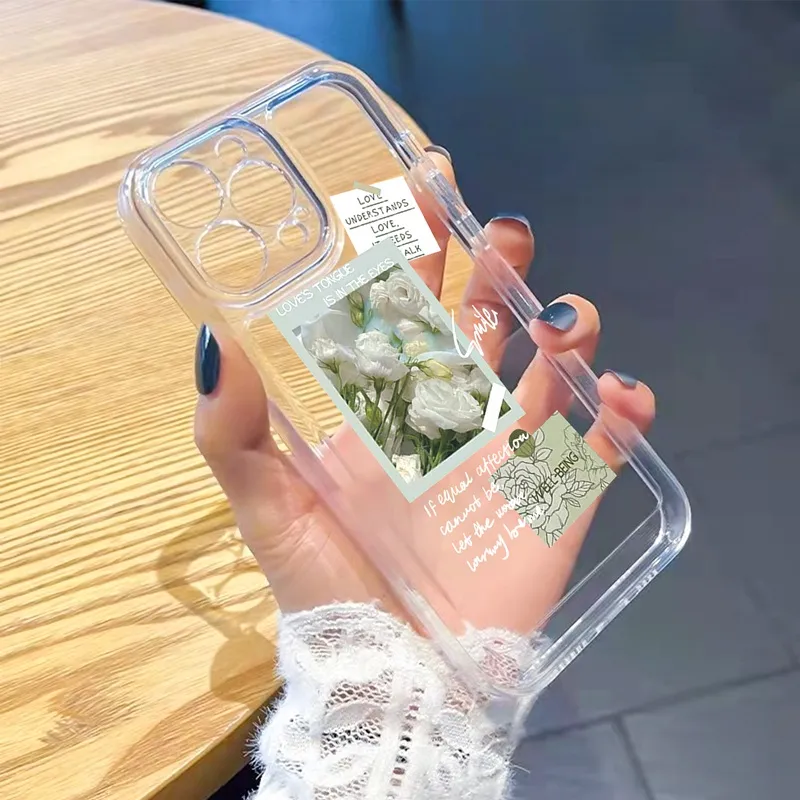 Ảnh Ốp điện thoại SUNTAIHO TPU hình hoa huệ tây thích hợp cho iPhone 11 Pro 13 Pro Max 12 Pro Max Xs Max Xs XR 7 8 Plus 3