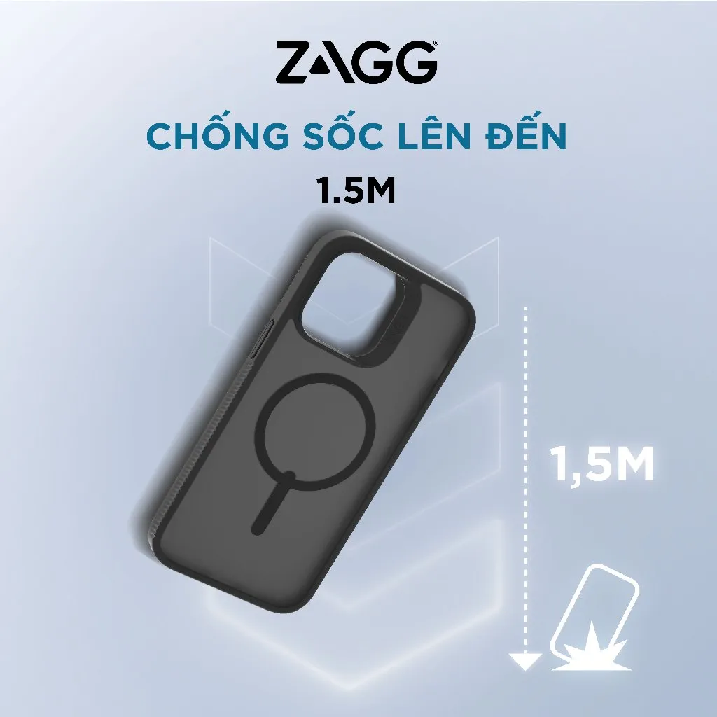 Ảnh Ốp lưng bảo vệ chống sốc lên tới 1.5 ZAGG Hampton Magsafe bảo hành 1 năm 1 đổi 1 3