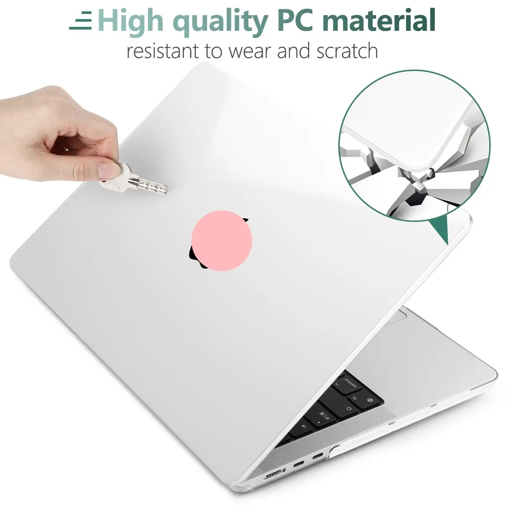 Ảnh Ốp Lưng Cứng Cho MacBook Pro13 14 16 M4 M3 M2 M1 Air13 13.6 15" A2941 A2681 A2338 Air13 A2337 A2179 A1932 A1466 Pro Retina 13.3 A1708 A1706 A1502 A2251 Pha Lê Trong Suốt 1