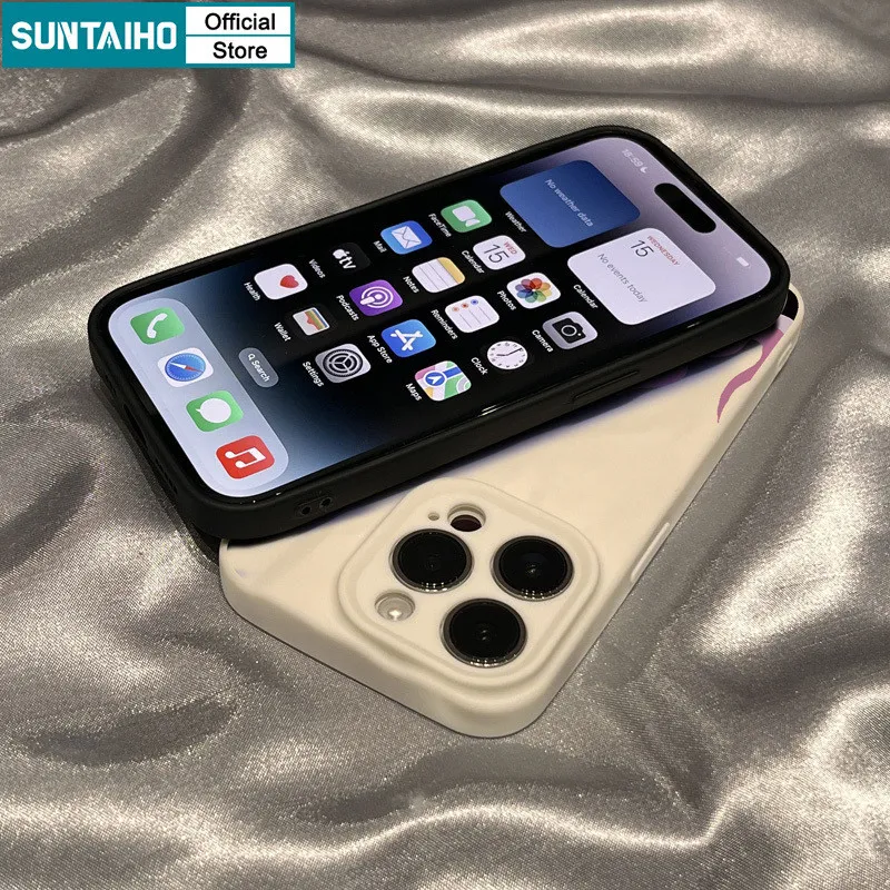 Ảnh Ốp Lưng iPhone Đẹp Ngộ nghĩnh Độc Đáo Họa Tiết Ngọn Lửa Silicon Mềm Cao Cấp Chống Sốc Suntaiho Cho Iphone 16 15 14 12 13 11 Pro Max IP 7 8 Plus Iphon X XR Xs Max 3