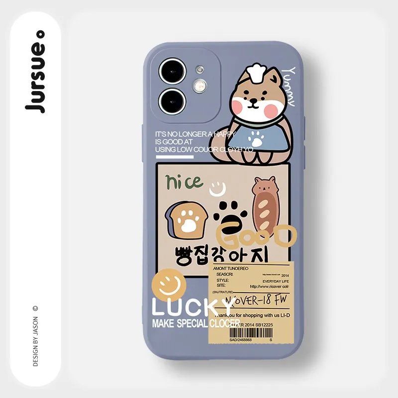 Ảnh Ốp lưng JURSUE chống bẩn hoạt hình dễ thương đẹp cho iPhone 16 15 14 13 12 11 Pro Max SE 2020 X XR XS ip 8 7 Plus kute Y366 1