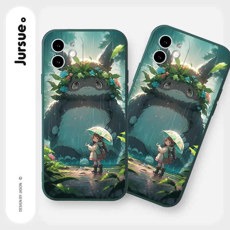 Ảnh Ốp lưng JURSUE mềm chống bẩn hoạt hình độc lạ Cho iPhone 16 15 14 13 12 11 PRO MAX SE 2020 X XR XS ip 8 7 Plus kute Y4128 1