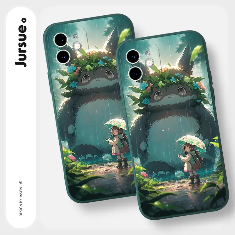 Ảnh Ốp lưng JURSUE mềm chống bẩn hoạt hình độc lạ Cho iPhone 16 15 14 13 12 11 PRO MAX SE 2020 X XR XS ip 8 7 Plus kute Y4128 2
