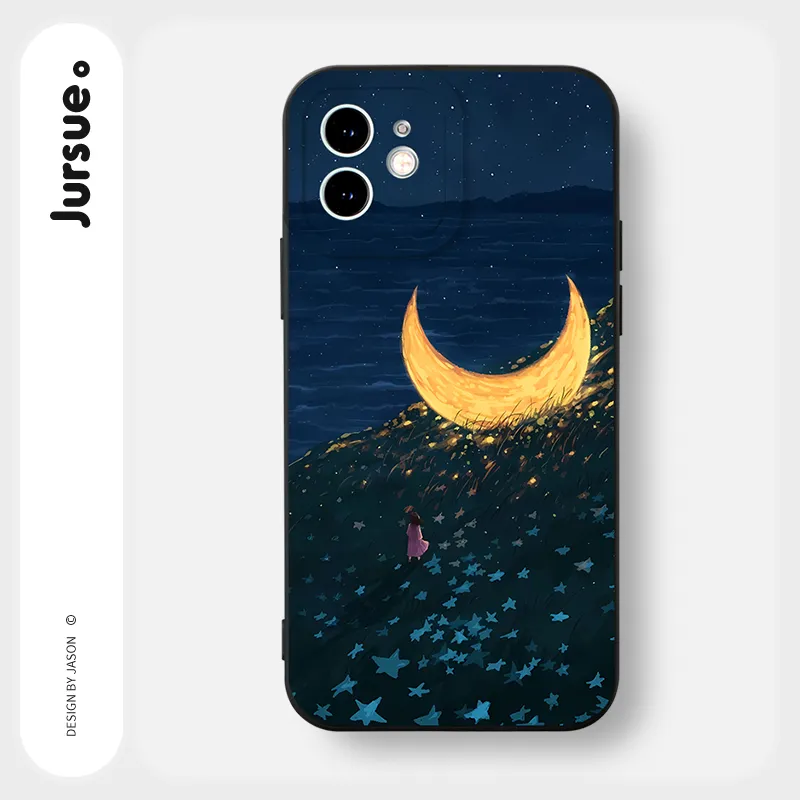 Ảnh Ốp lưng JURSUE mềm chống bẩn hình dễ thương đẹp độc lạ Cho iPhone 16 15 14 13 12 11 Pro Max SE 2020 X XR XS ip 8 7 Plus Y3278 2