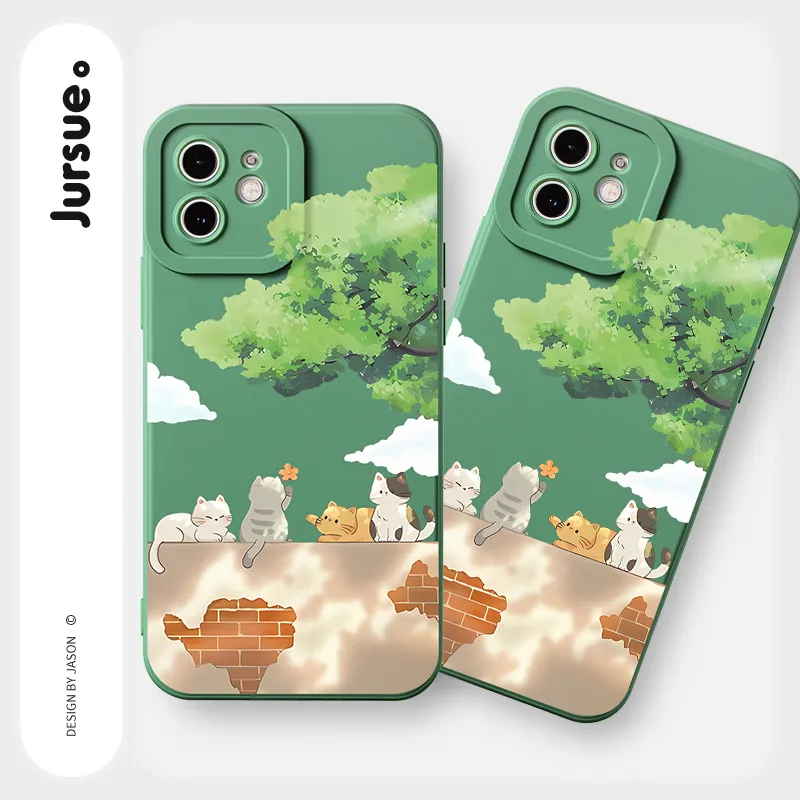 Ảnh Ốp lưng JURSUE mềm chống sốc hình dễ thương đẹp độc lạ Cho iPhone 16 15 14 13 12 11 Pro Max SE 2020 X XR XS ip 8 7 Plus Y3239 1
