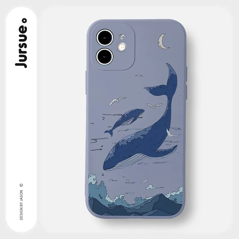 Ảnh Ốp lưng JURSUE viền vuông hình dễ thương đẹp cho iPhone 16 15 14 13 12 11 Pro Max SE 2020 X XR XS ip 8 7 Plus kute Y98 1