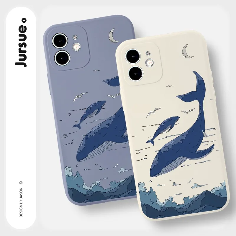 Ảnh Ốp lưng JURSUE viền vuông hình dễ thương đẹp cho iPhone 16 15 14 13 12 11 Pro Max SE 2020 X XR XS ip 8 7 Plus kute Y98 2