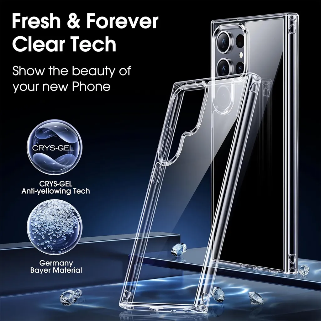 Ảnh Ốp Lưng LIKGUS Trong Suốt Chống Ố Vàng, Viền Dẻo Chống Sốc Cho SamSung S24 - S24 PLUS - S24 ULTRA 3
