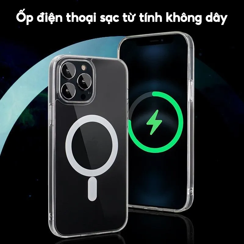 Ảnh Ốp Lưng LIKGUS Trong Suốt- Viền Dẻo Chống Sốc-Hỗ Trợ Sạc Không Dây Dùng Cho IP series 12-13-14-15-16 3