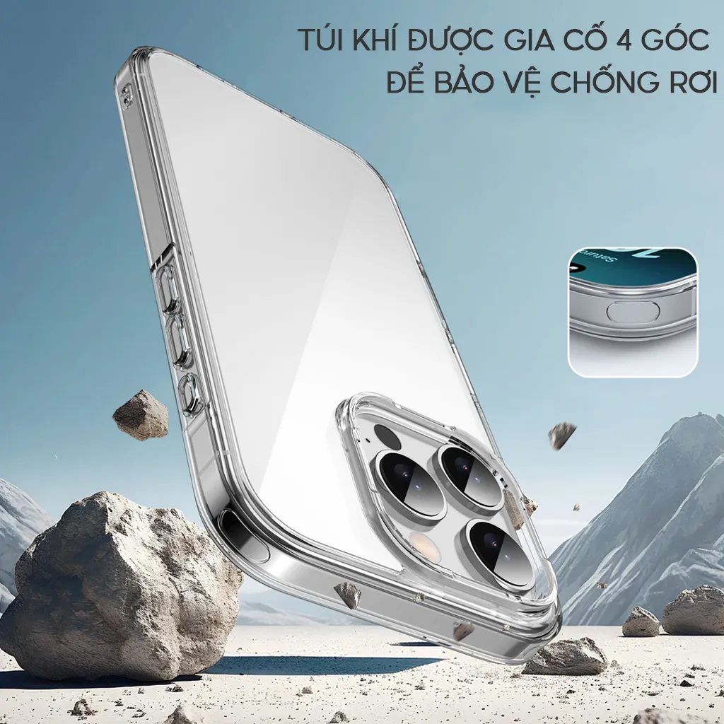 Ảnh Ốp Lưng Likgus Trong Suốt Viền TPU Chống Sốc Lưng PC Cứng Chống Ố Vàng Cho IP 11-16-Pro-Plus-Promax 4