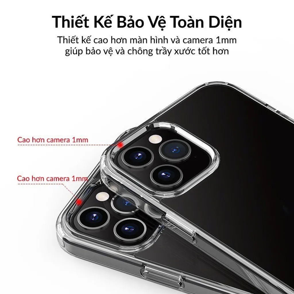 Ảnh Ốp Lưng LIKGUS Trong Suốt-Viền Dẻo - 4 Túi Khí Chống Sốc Cực Tốt Dùng Cho IP Series 11-12-13-14-15 3
