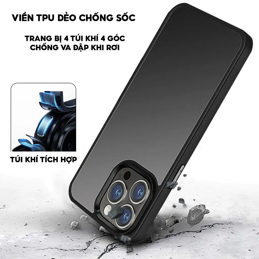 Ảnh Ốp Lưng Nhám Chống Vân Tay-Chống Ố-Chống Sốc 2M LIKGUS Cho Điện Thoại IP series 11-12-13-14-15-16 3