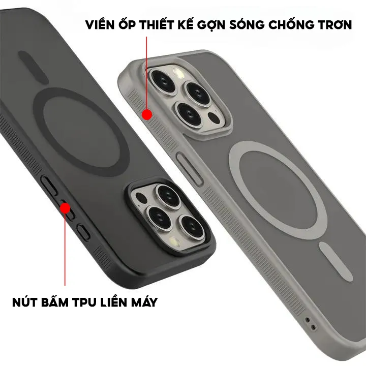 Ảnh Ốp Lưng Nhám Chống Vân - Sạc Không Dây-Viền Chống Trơn Chính Hãng LIKGUS Dùng Cho IP 11-12-13-14-15 3