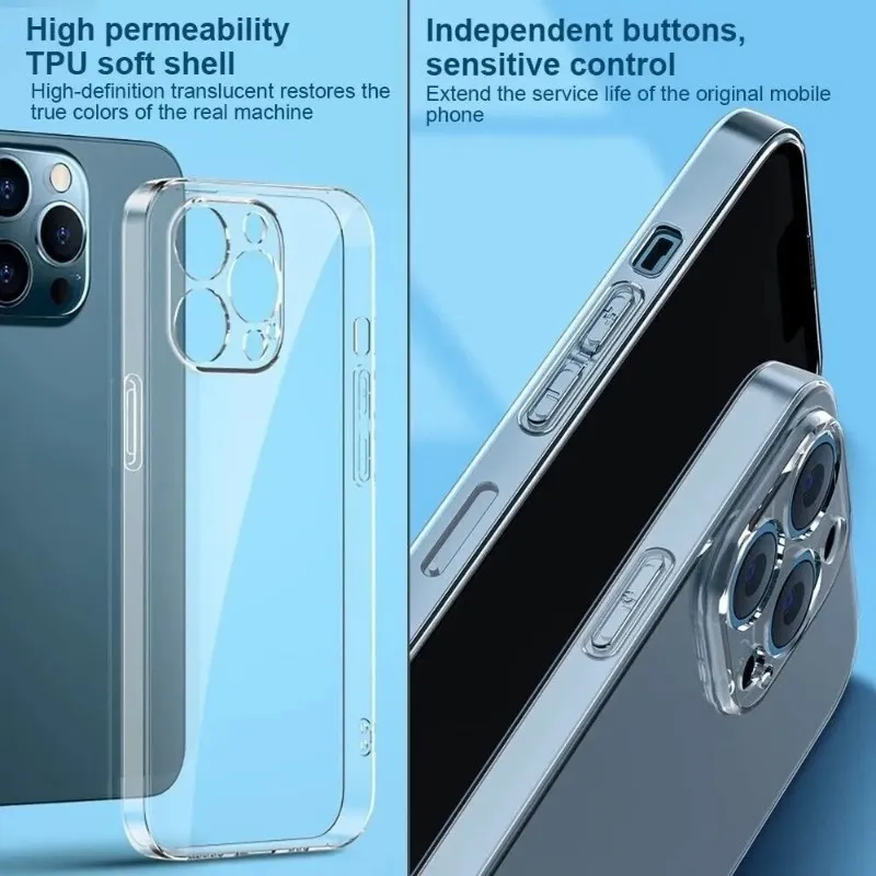 Ảnh Ốp lưng trong suốt Cao Cấp P43/P12 KOLEAD chống xước, chống ố Iphone 7 8 x xs xsm 13 12 11 14 15 16 promax PRO PLUS 2
