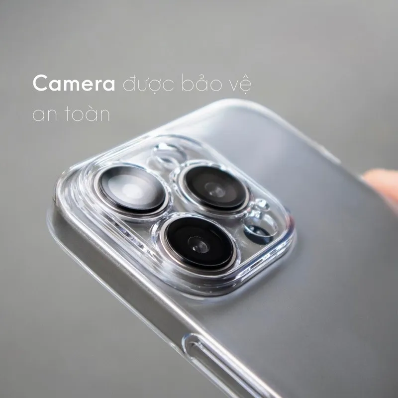 Ảnh Ốp lưng trong suốt Chống ố vàng, chống xước KOLCASE P63, bảo vệ toàn diện iphone xsm 11 12 13 14 15 16 pro plus promax 4