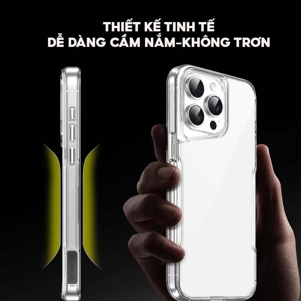Ảnh Ốp Lưng Trong Suốt Không Ố Hỗ Trợ Sạc Không Dây LIKGUS CANDY MAG IP 12-13-14-15-16-Promax-Pro-Plus 2
