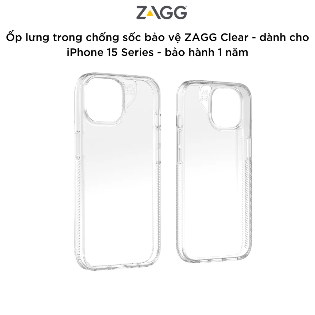 Ảnh Ốp lưng trong ZAGG Clear / Clear Magsafe / Smoky Magsafe chống sốc 1.5m 4