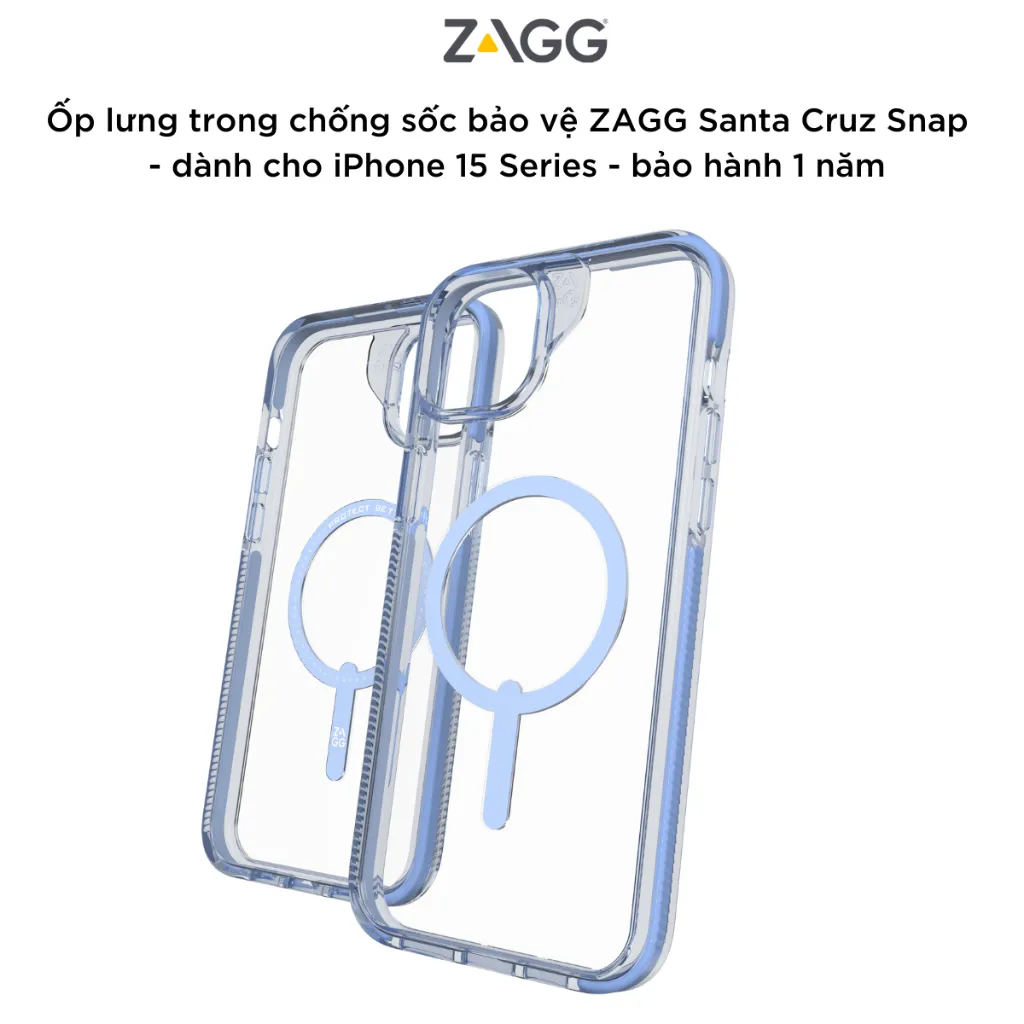 Ảnh Ốp lưng trong ZAGG Santa Cruz Magsafe chống sốc 4m 4