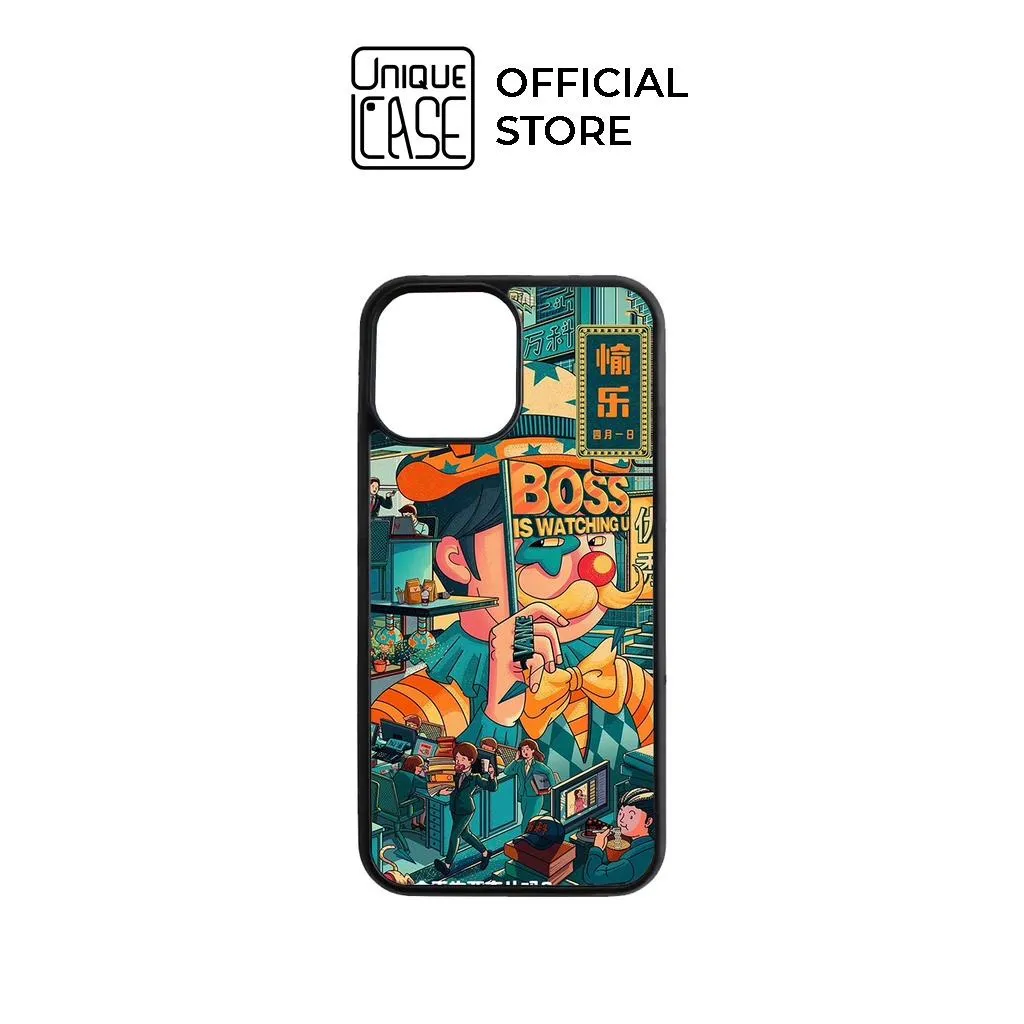 Ảnh Ốp lưng Unique Case dành cho iPhone Chất CHAT023 "Boss is watching" 1