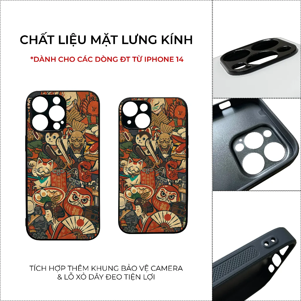 Ảnh Ốp lưng Unique Case dành cho iPhone Phong cách Nhật Bản Chất CHAT001 2